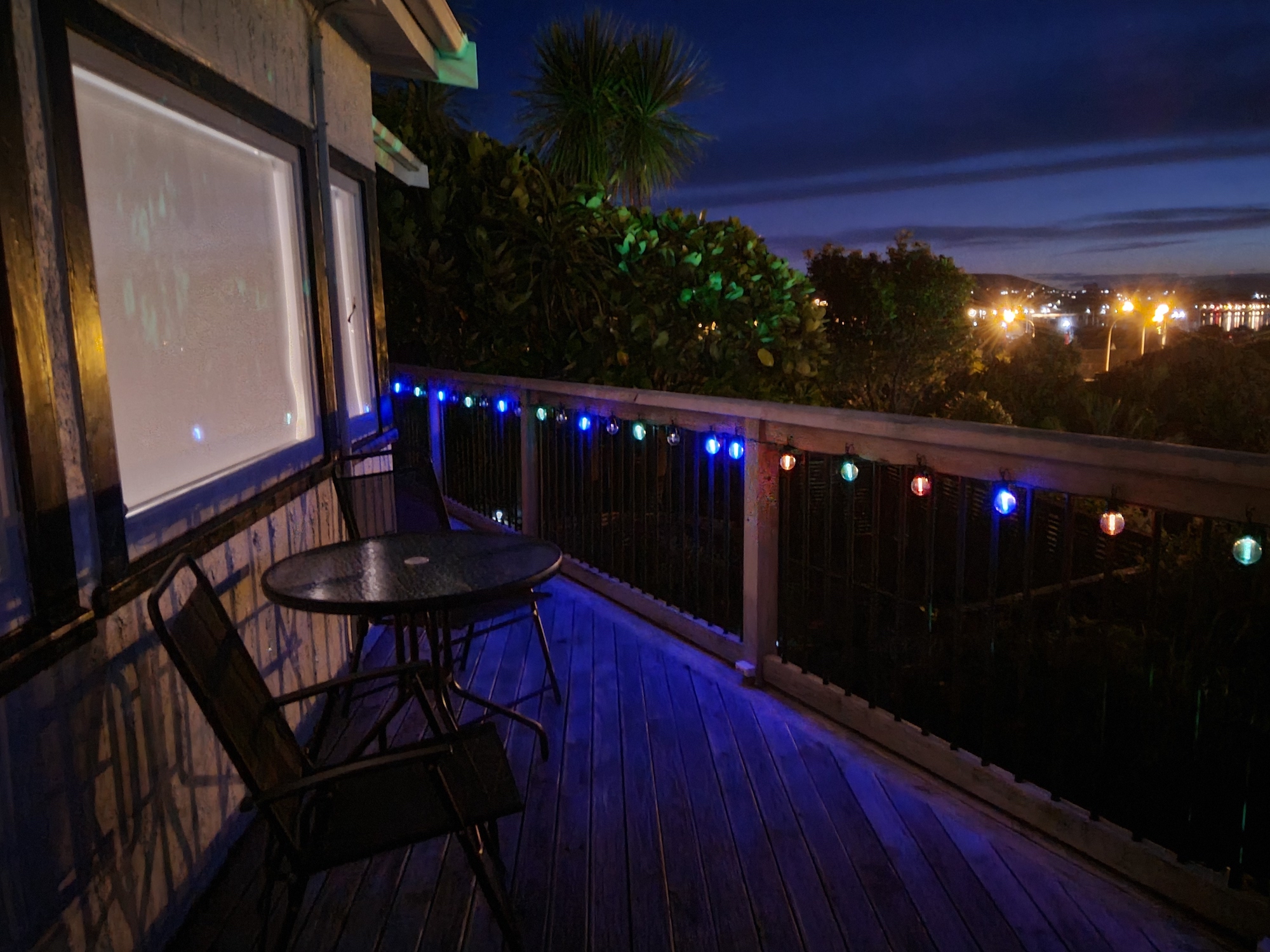 Deck (north) at night