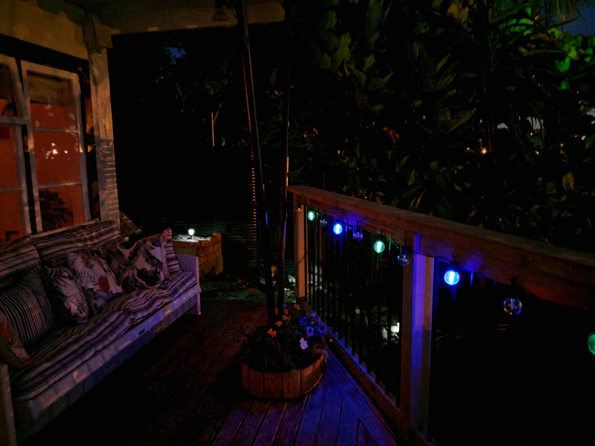 Deck (south) at night